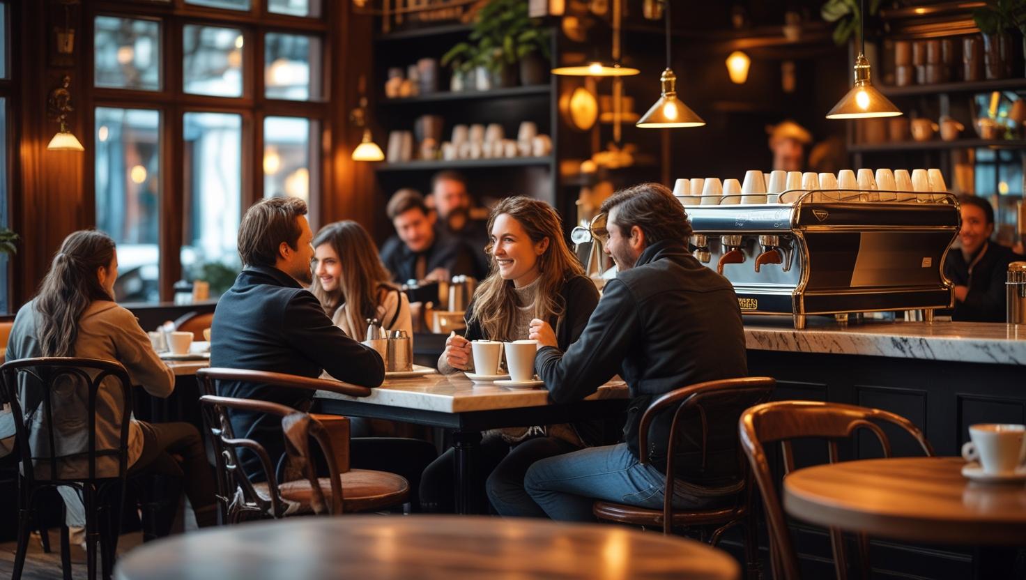Peaceful coffee moment